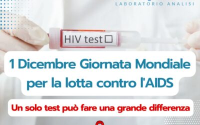 1 DICEMBRE: GIORNATA MONDIALE CONTRO L’AIDS